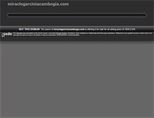 Tablet Screenshot of miraclegarciniacambogia.com